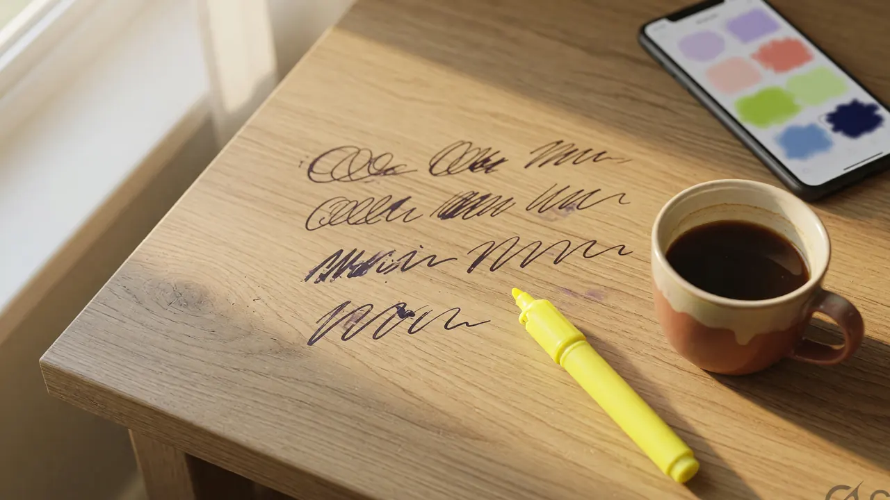 A printed role-ceiling worksheet on a wooden desk with four labelled rows for batter, bowler, all-rounder and wicket-keeper, each with handwritten candidate names and small credit numbers